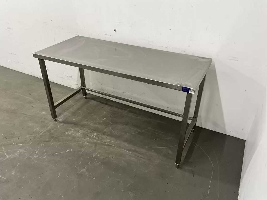Table de travail en acier inoxydable (160 cm)