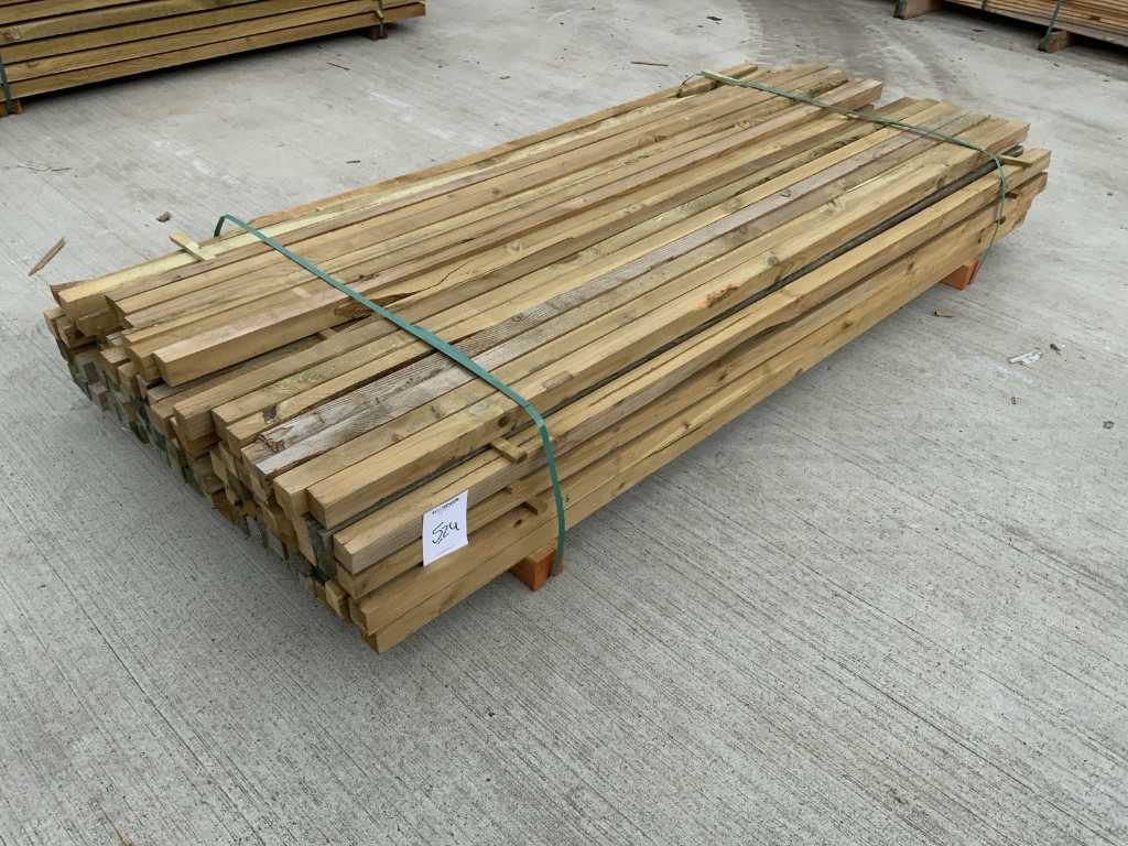 Grenen paal 45x45x200mm (100x)