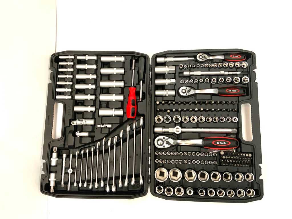Set di chiavi a bussola per utensili K, 216 pezzi