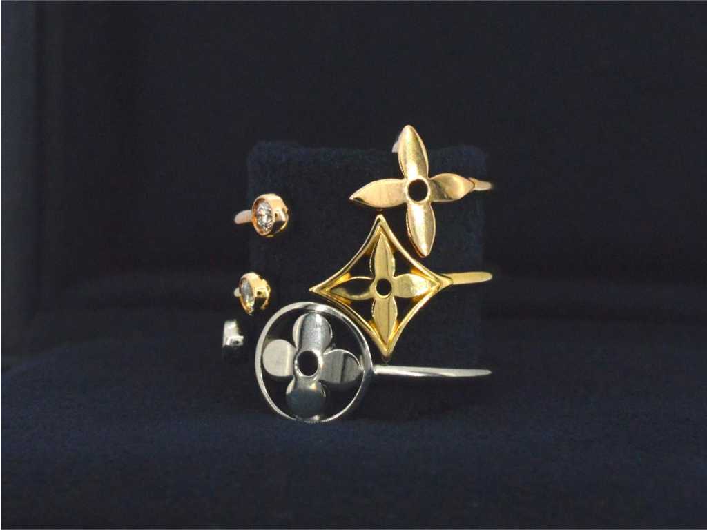 Louis Vuitton - Idylle Blossom ring 3 kleur gouden ring met diamanten