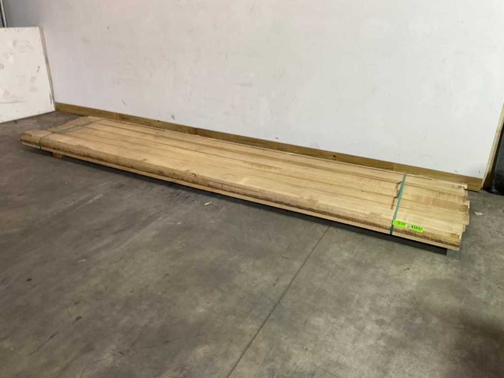 white African oak plank Fraké 450x15.5x3 cm (22x)
