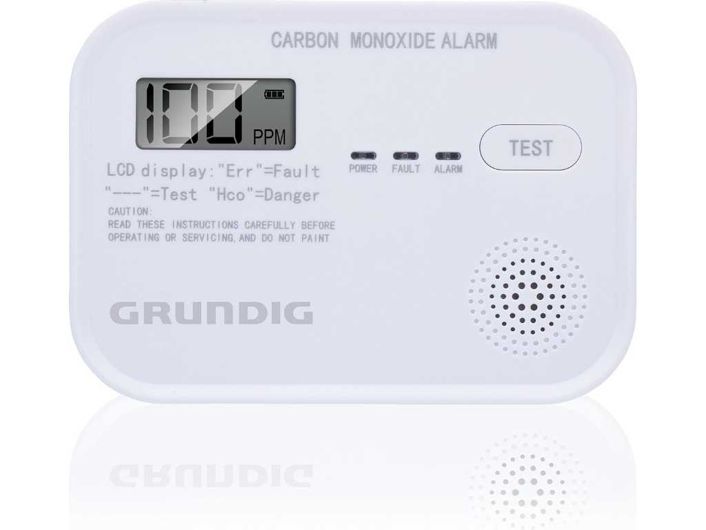 Grundig - Carbon monoxide detector with LCD screen (6x)