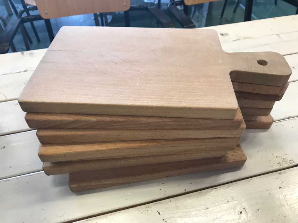 Wooden serving boards (7x)