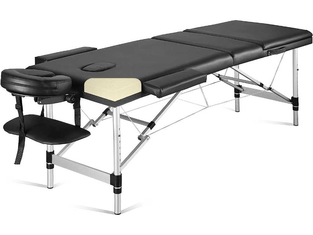2 x Tables de massage mobile pliable, 3 zones
