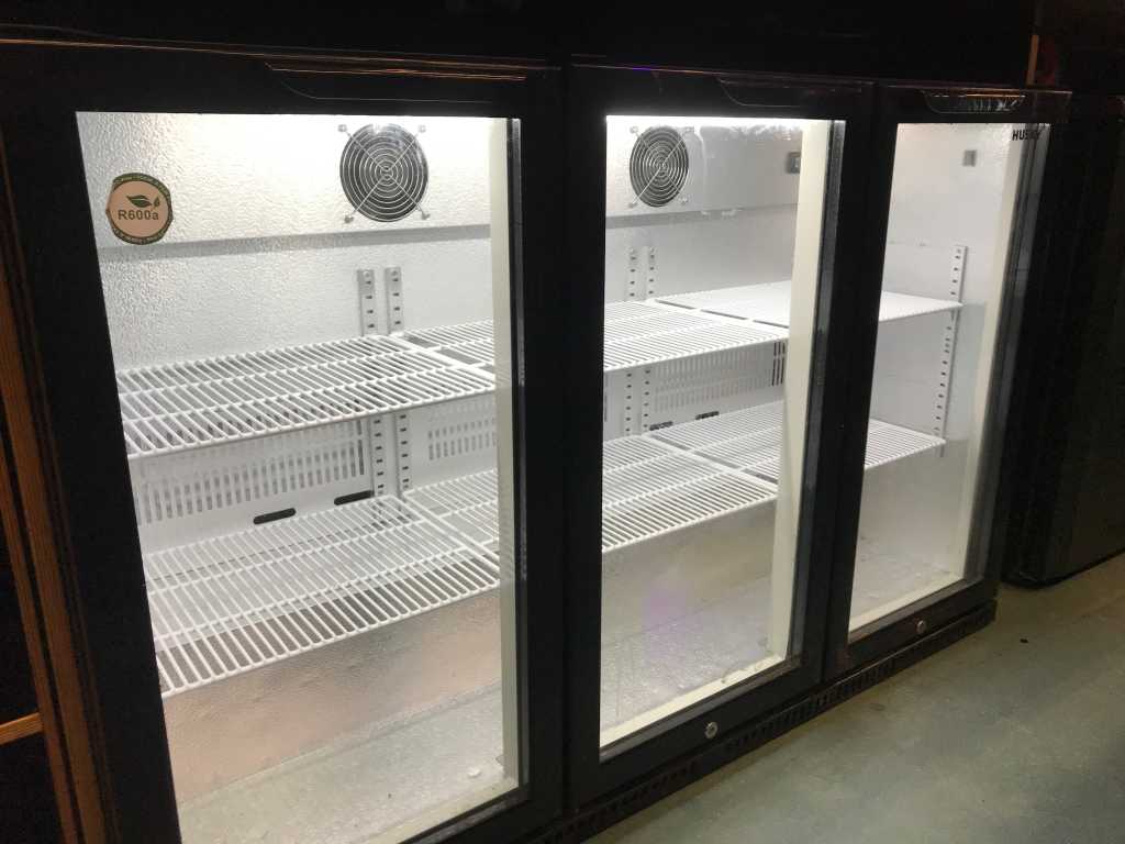 Husky - Réfrigérateur à 3 portes à porte vitrée