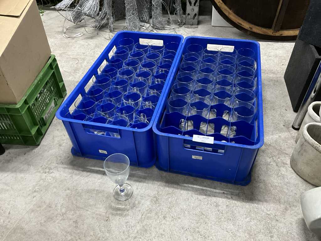 Bicchieri da sorbetto in cassa a scomparti (72x)