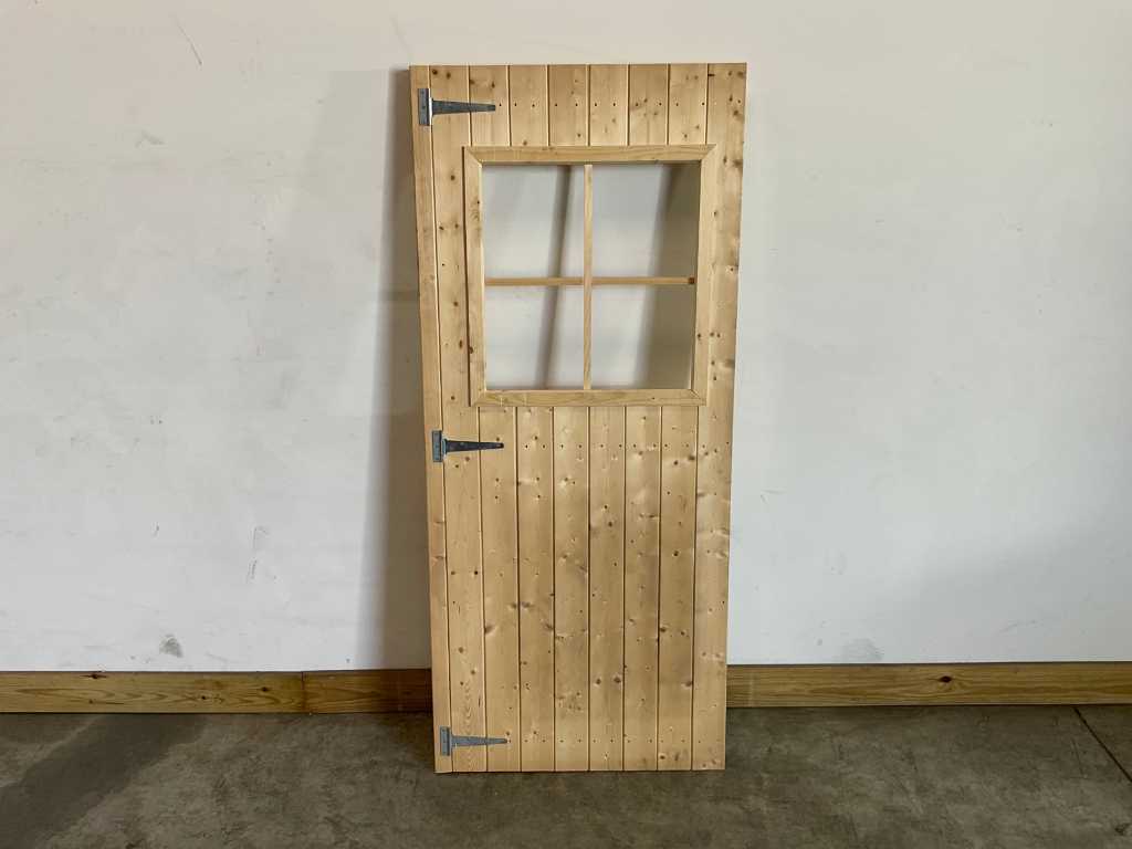 Ușă de grădină din molid 77x177 cm (10x)