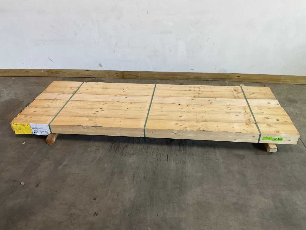 Vuren plank 300x18.5x3.5 cm (18x)