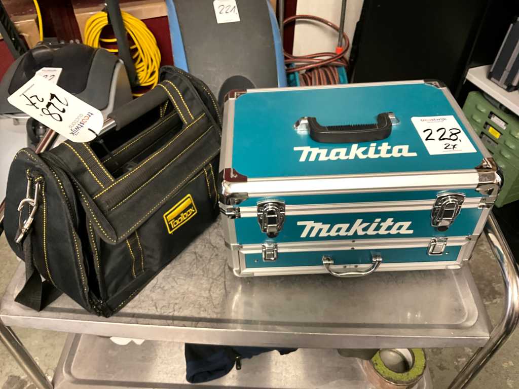 Tool bag and case with remaining contents