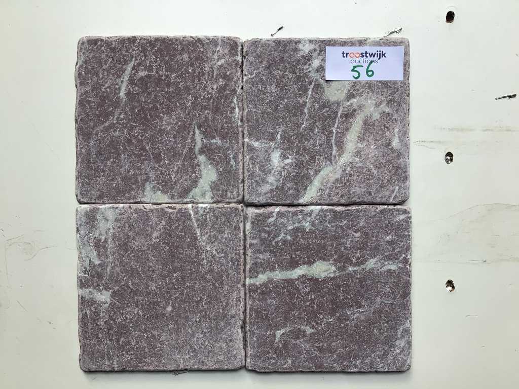 Natural Stone Marble Bordeaux Tiles 20 m²