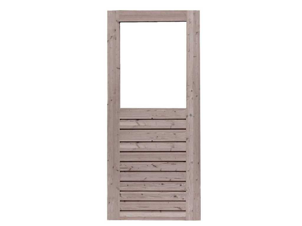 Drzwi zewnętrzne drewniane 211x92 cm (2x)