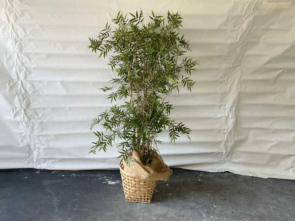 Artificial plant in basket (6x)