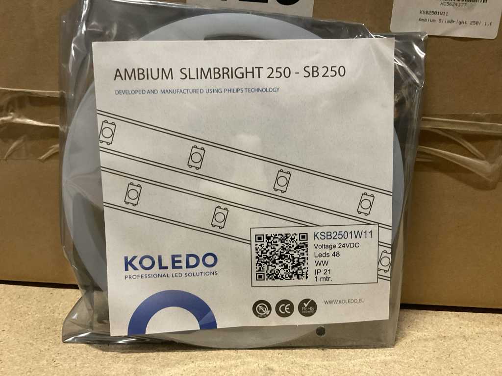 KOLEDO Slimbright 250-WHT, Warm white, IP21, 1Mtr
