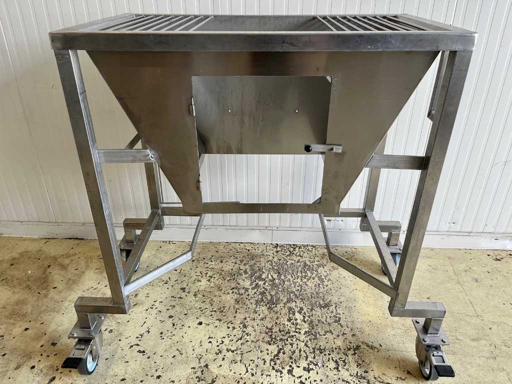 Table de travail mobile en acier inoxydable boulangerie