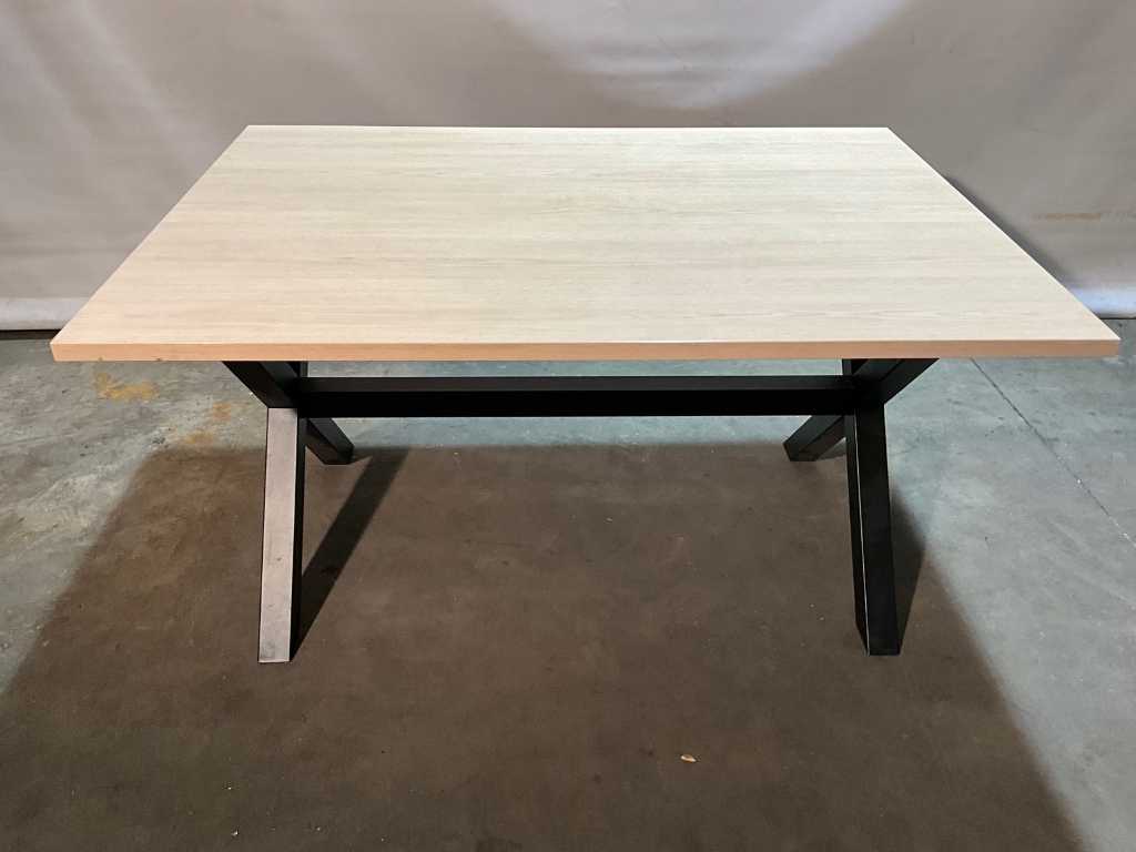 Conference table with steel frame 140x100x74cm