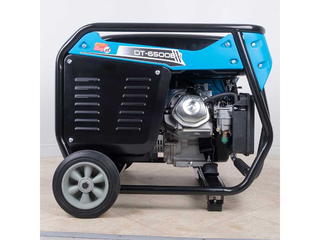 Detec - DT-6500E-1 - 1-Phasen Benzin-Stromerzeuger - Generator | 6500W Notstromaggregat 230V Lichtstrom