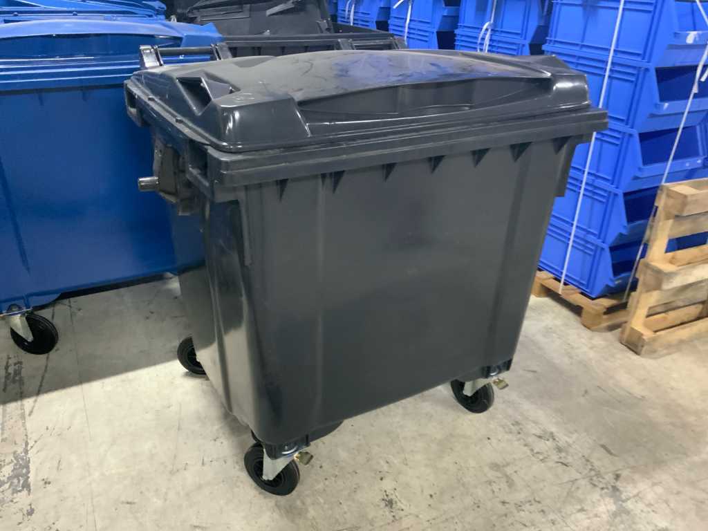 Plastikowy pojemnik na odpady 1100L