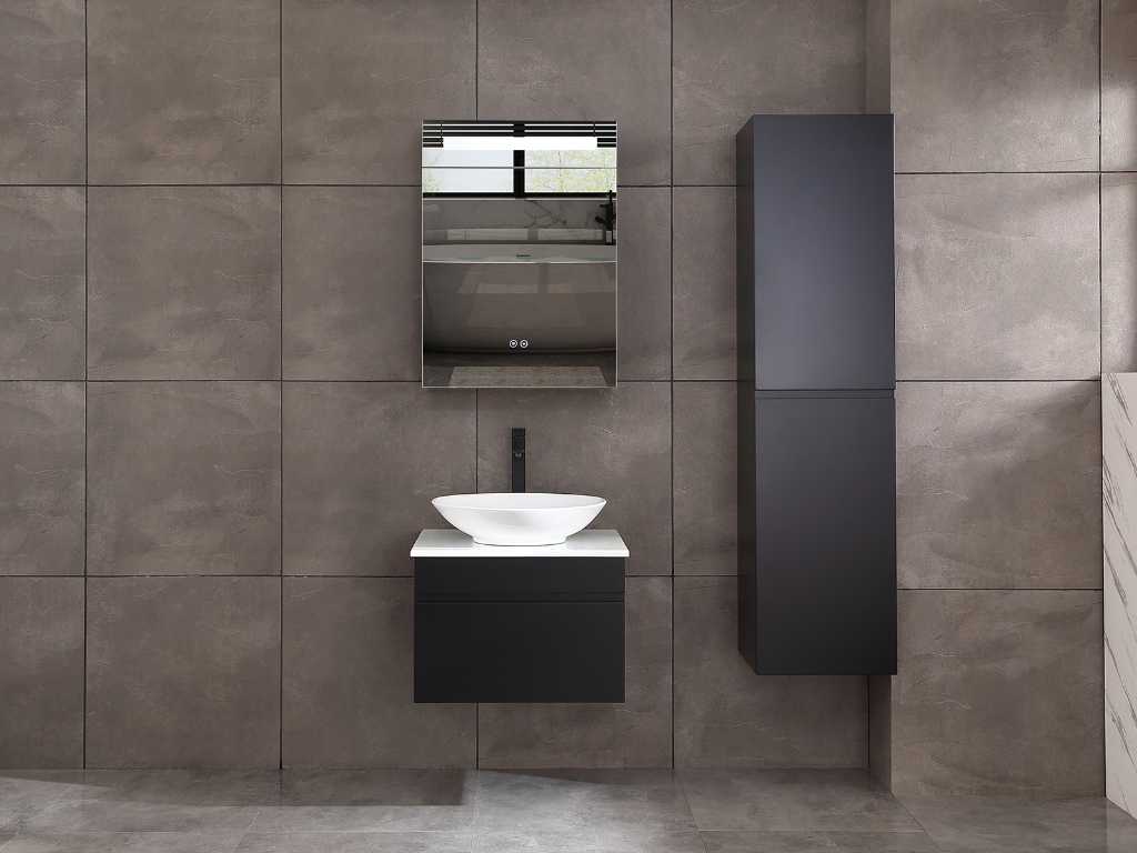 bathroom furniture 60cm matt black