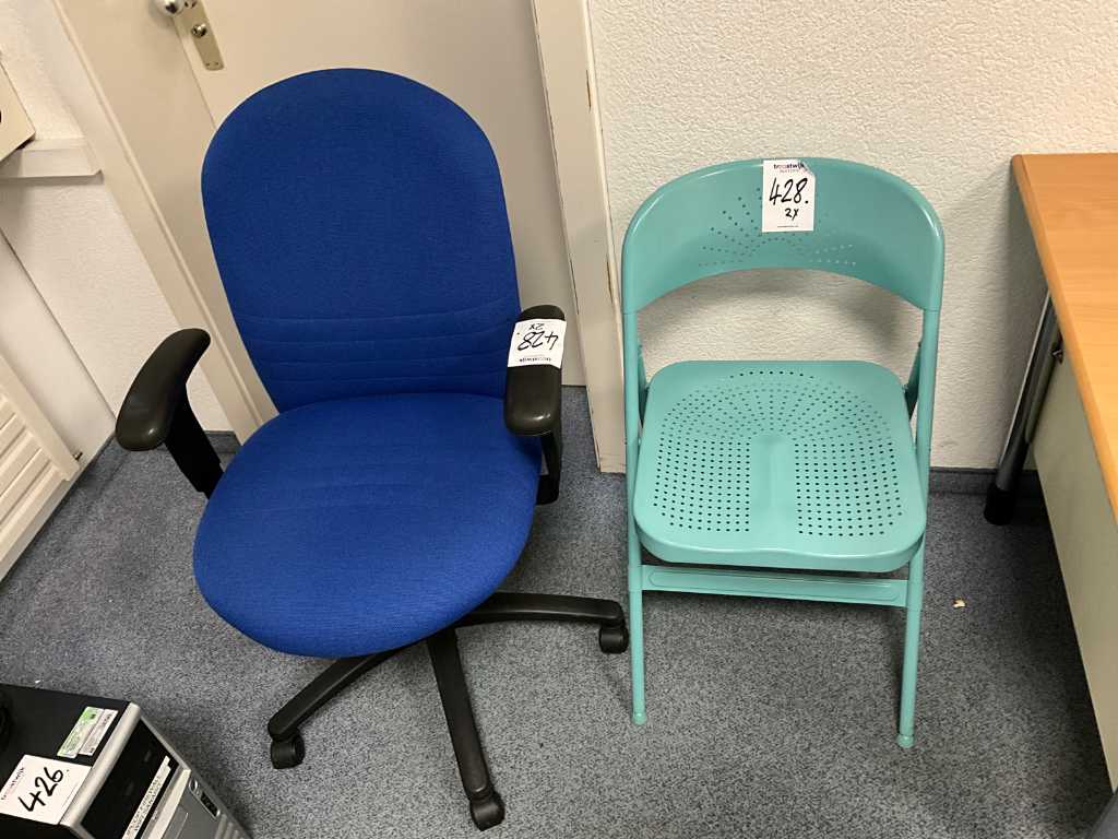 Office chair and folding chair