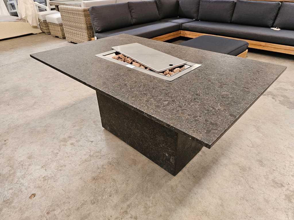 Studio20 - Granite Lounge Table with Built-in Gas Fireplace
